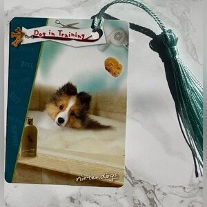 Nintendogs 2005 Sheltie Trading Card Bookmark Y2K